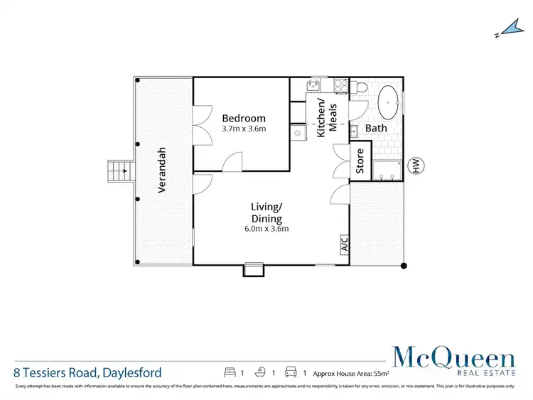 Floorplan of Homely house listing, 8 Tessiers Road, Daylesford VIC 3460