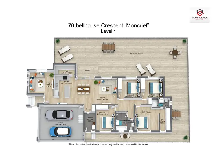 Floorplan of Homely house listing, 76 Bellhouse Crescent, Moncrieff ACT 2914