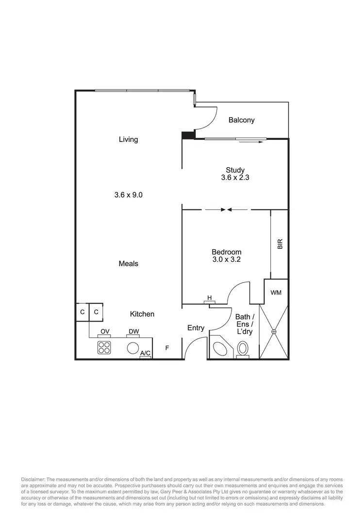Floorplan of Homely apartment listing, 1305/2 Albert Road, South Melbourne VIC 3205