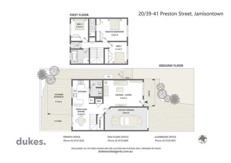 Floorplan of Homely townhouse listing, 20/39-41 Preston Street, Jamisontown NSW 2750