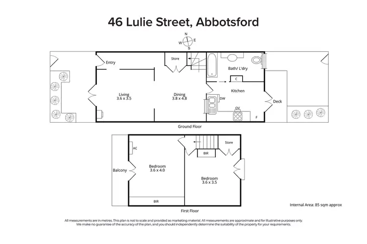 Floorplan of Homely house listing, 46 Lulie Street, Abbotsford VIC 3067
