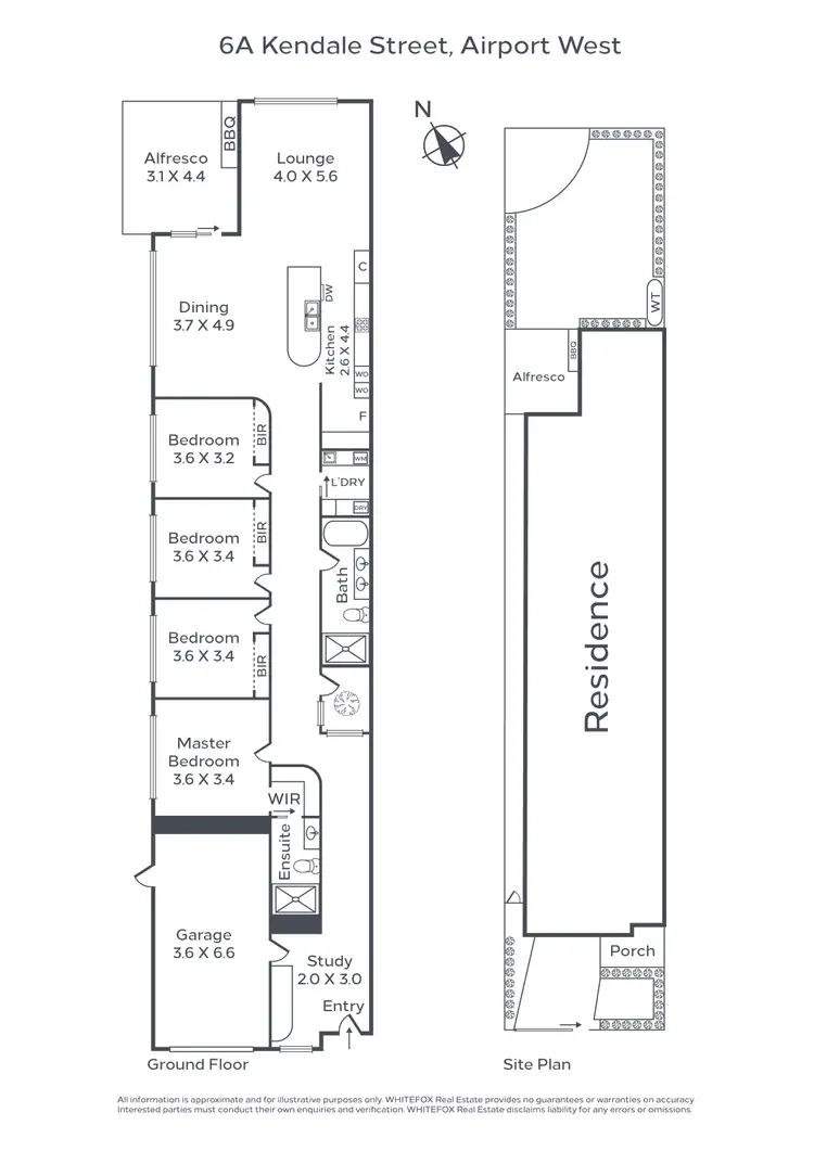 Floorplan of Homely townhouse listing, 6A Kendale Street, Airport West VIC 3042