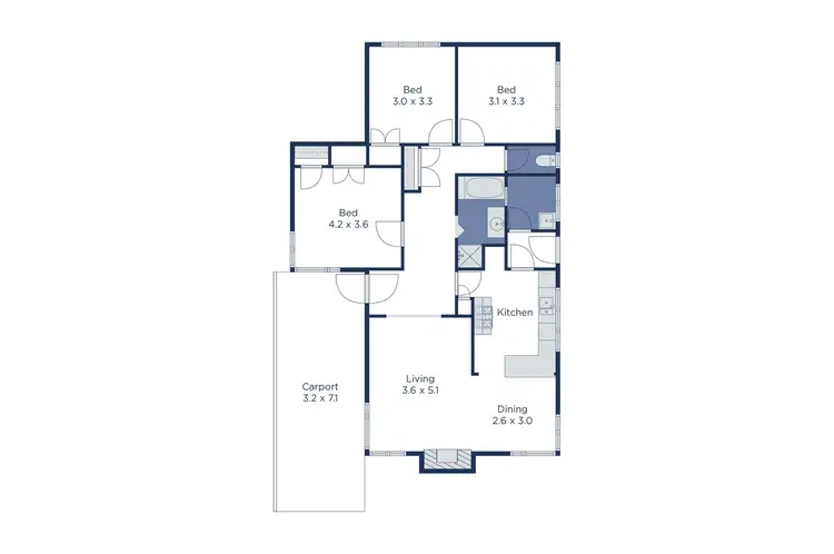 Floorplan of Homely house listing, 1/22 Harris Street, Blackburn North VIC 3130