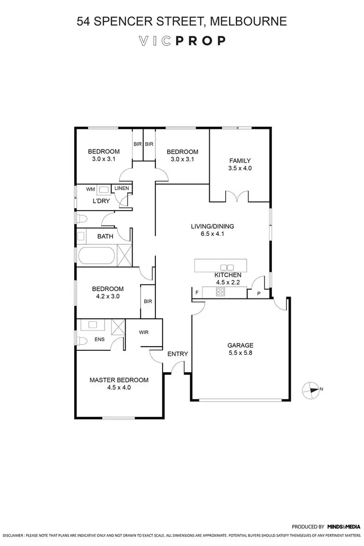 Floorplan of Homely house listing, 54 Spencer Street, Point Cook VIC 3030