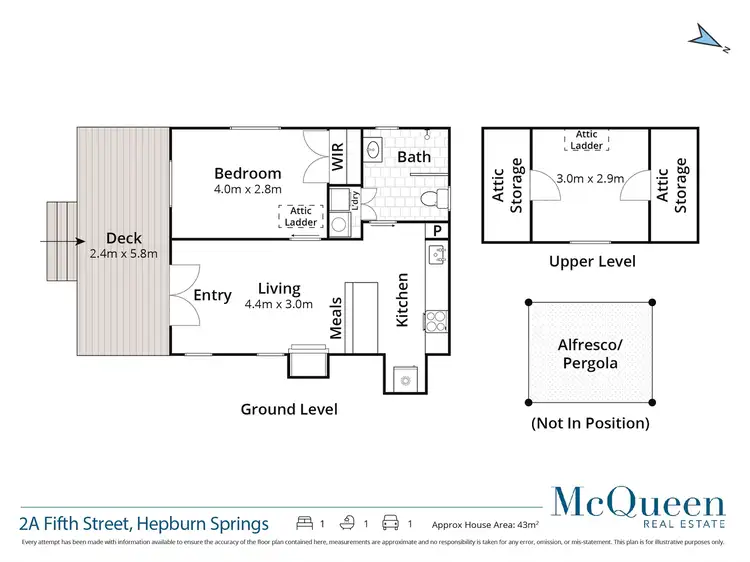 Floorplan of Homely house listing, 2A Fifth Street, Hepburn Springs VIC 3461