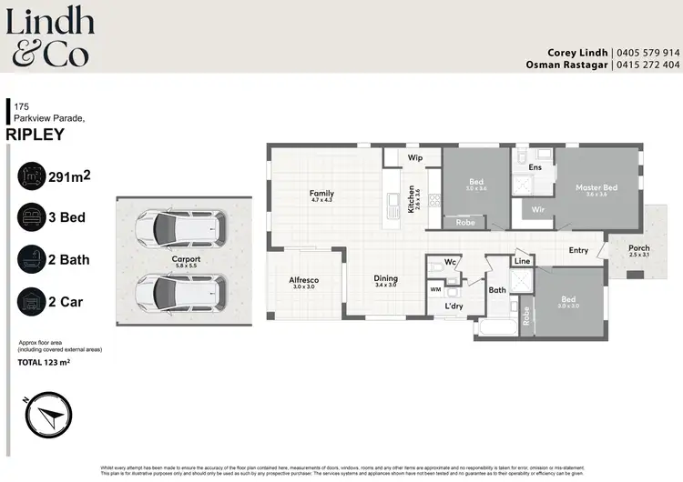 Floorplan of Homely house listing, 175 Parkview Parade, Ripley QLD 4306
