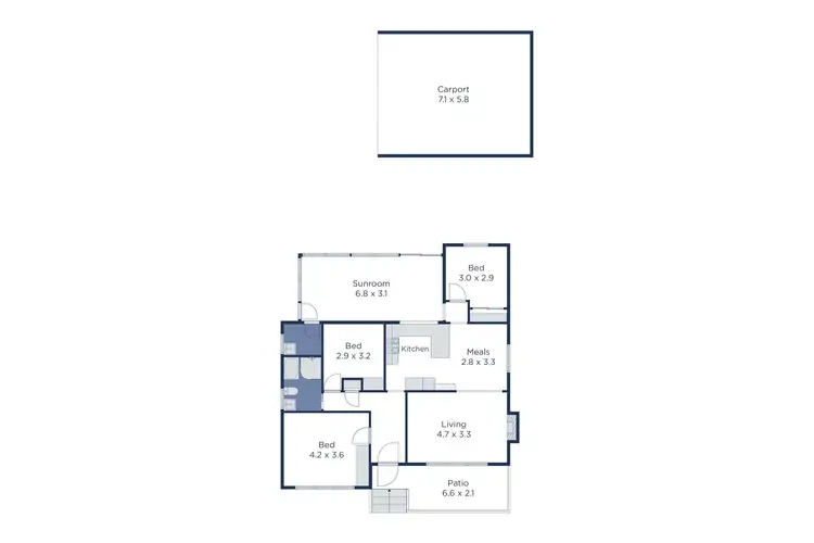 Floorplan of Homely unit listing, 1/50 Orange Grove, Bayswater VIC 3153