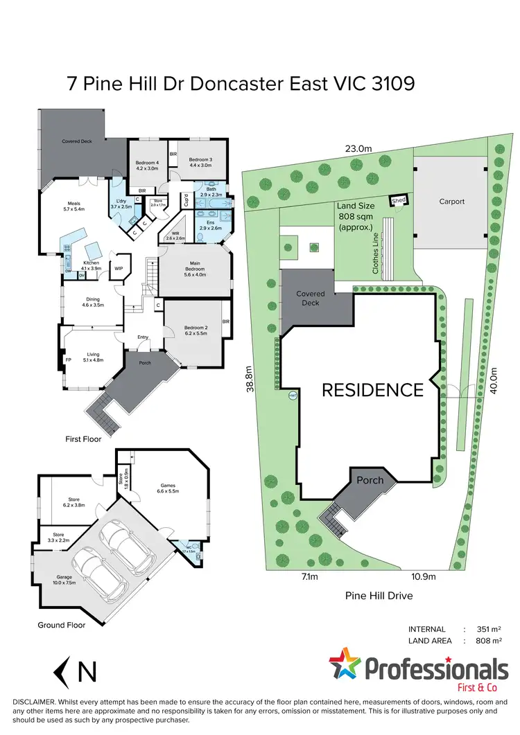 Floorplan of Homely house listing, 7 Pine Hill Drive, Doncaster East VIC 3109