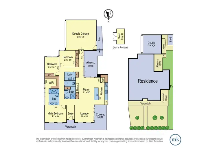 Floorplan of Homely unit listing, 1/12 Glenauburn Road, Lower Plenty VIC 3093