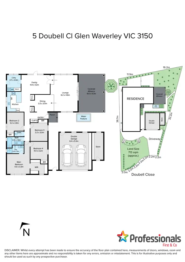 Floorplan of Homely house listing, 5 Doubell Close, Glen Waverley VIC 3150