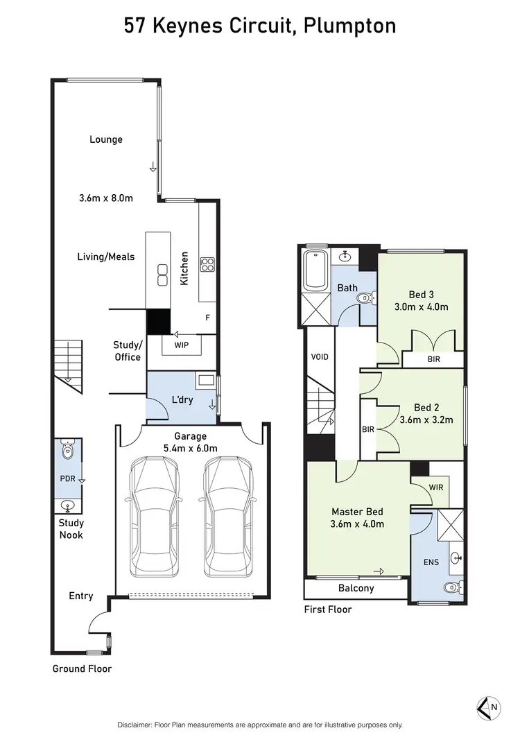 Floorplan of Homely house listing, 57 Keynes Circuit, Fraser Rise VIC 3336