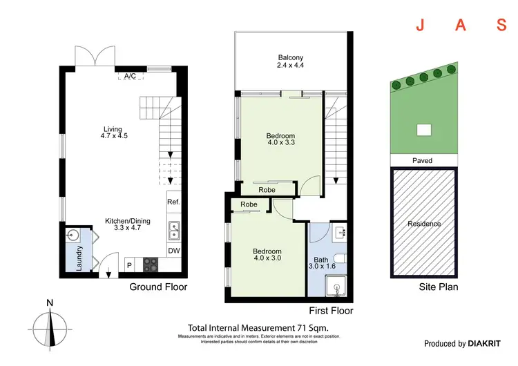 Floorplan of Homely apartment listing, 1/125 Raleigh Road, Maribyrnong VIC 3032