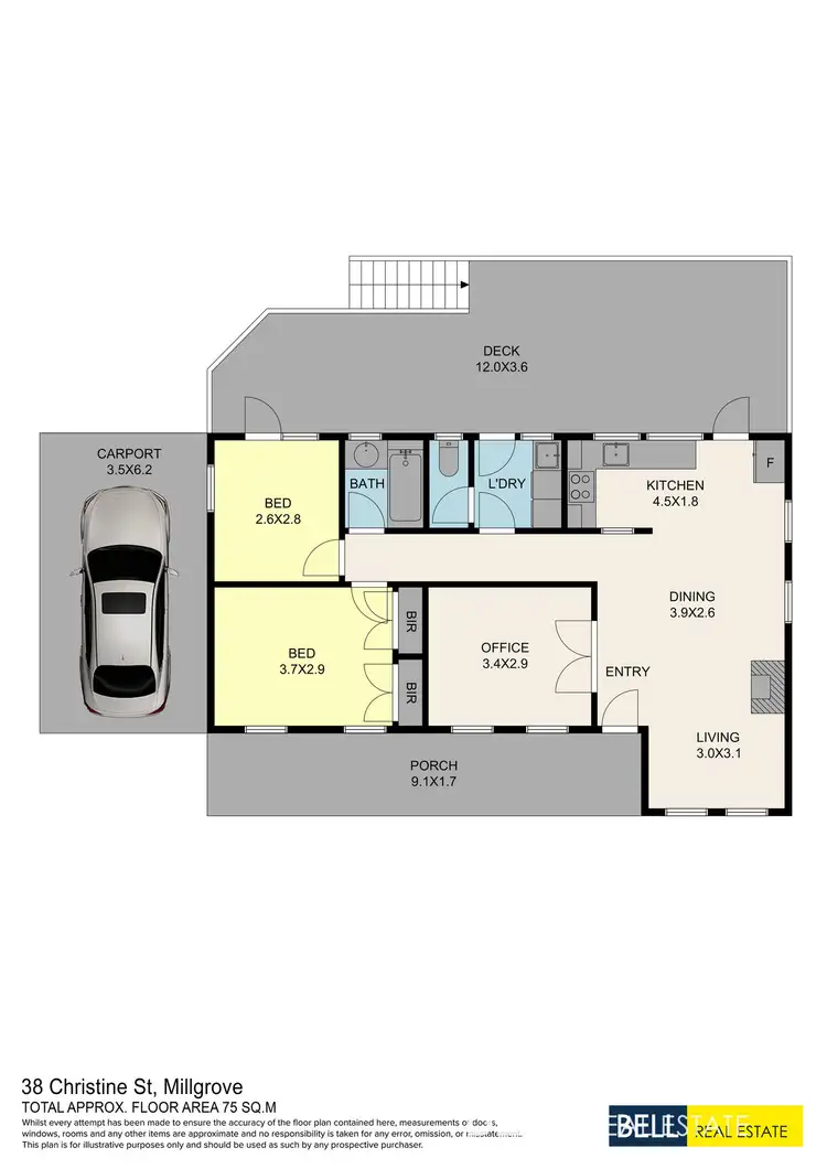 Floorplan of Homely house listing, 38 Christine Street, Millgrove VIC 3799