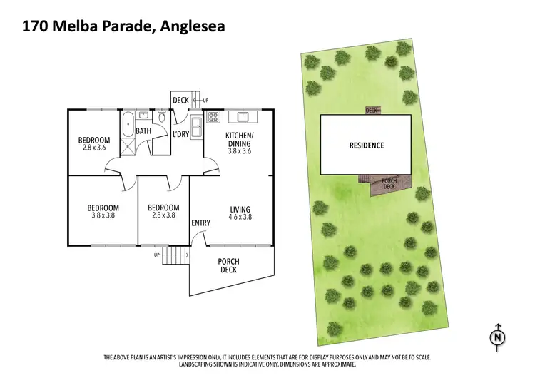 Floorplan of Homely house listing, 170 Melba Parade, Anglesea VIC 3230