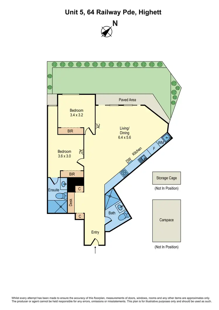 Floorplan of Homely apartment listing, 5/64 Railway Parade, Highett VIC 3190