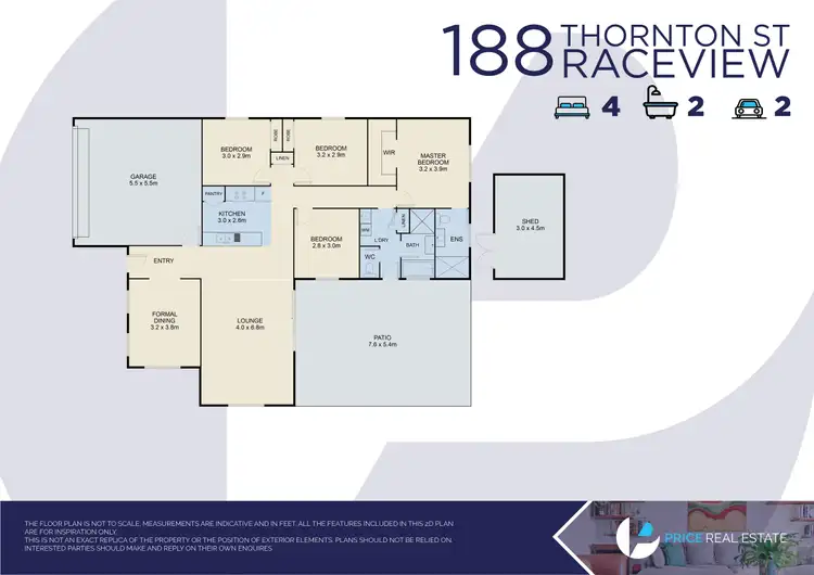 Floorplan of Homely house listing, 188 Thornton Street, Raceview QLD 4305