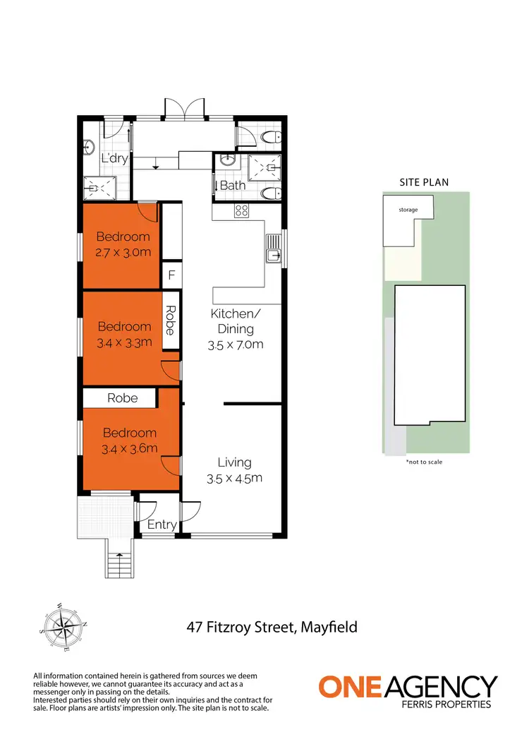 Floorplan of Homely house listing, 47 Fitzroy Street, Mayfield NSW 2304