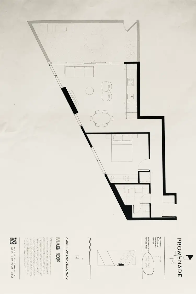 Floorplan of Homely apartment listing, 508/421 Docklands Drive, Docklands VIC 3008
