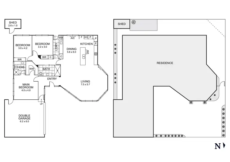 Floorplan of Homely townhouse listing, 77A Reserve Road, Beaumaris VIC 3193