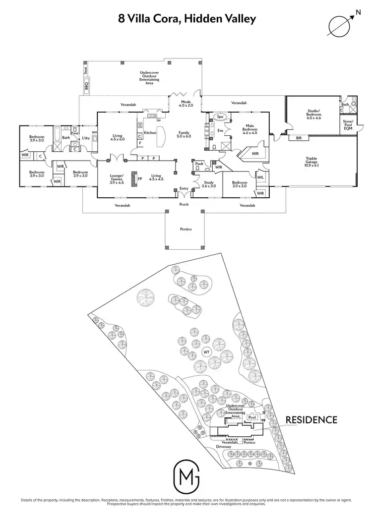 Floorplan of Homely house listing, 8 Villa Cora, Hidden Valley VIC 3756