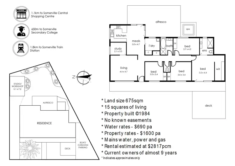 Floorplan of Homely house listing, 51 Pembroke Drive, Somerville VIC 3912