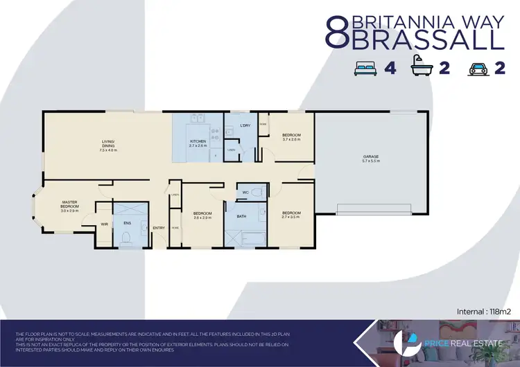 Floorplan of Homely house listing, 8 Brittania Way, Brassall QLD 4305