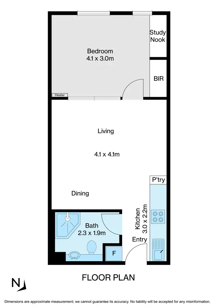 Floorplan of Homely apartment listing, 553/800 Swanston Street, Carlton VIC 3053
