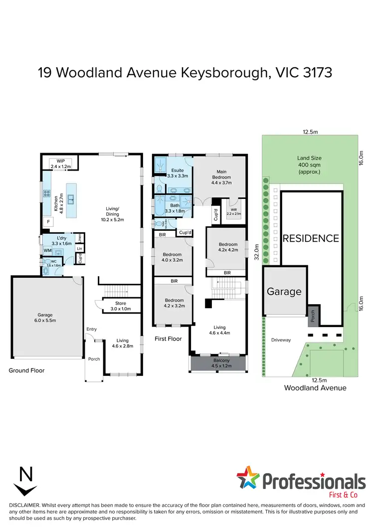 Floorplan of Homely house listing, 19 Woodland Avenue, Keysborough VIC 3173