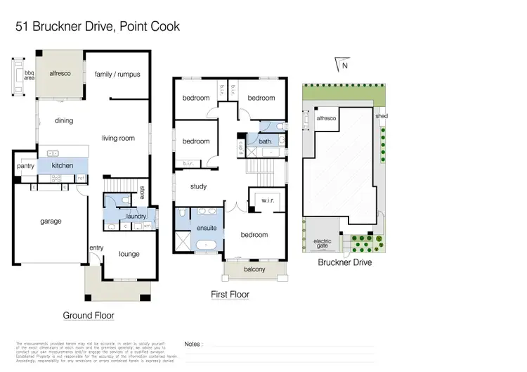 Floorplan of Homely house listing, 51 Bruckner Drive, Point Cook VIC 3030