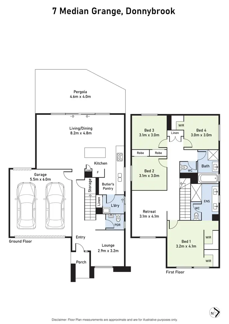 Floorplan of Homely house listing, 7 Median Grange, Donnybrook VIC 3064
