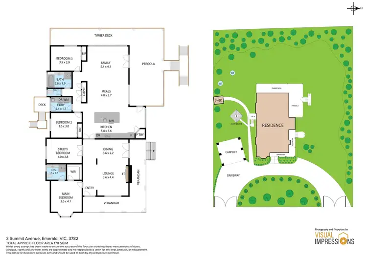 Floorplan of Homely house listing, 3 Summit Avenue, Emerald VIC 3782