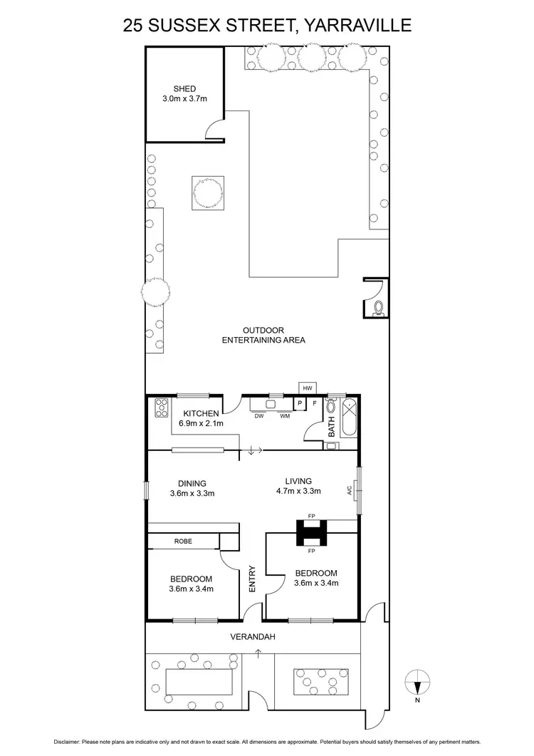 Floorplan of Homely house listing, 25 Sussex Street, Yarraville VIC 3013