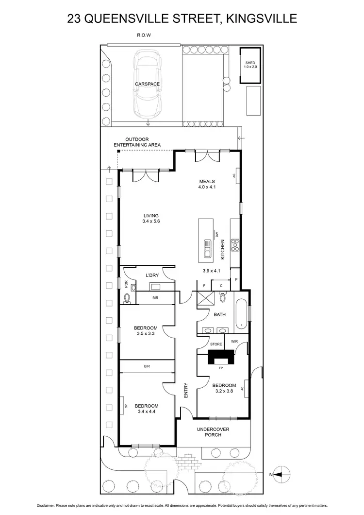 Floorplan of Homely house listing, 23 Queensville Street, Kingsville VIC 3012