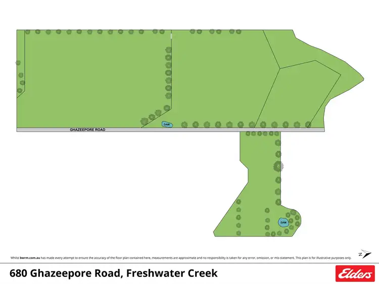 Floorplan of Homely rural property listing, 680 Ghazeepore Road, Freshwater Creek VIC 3217
