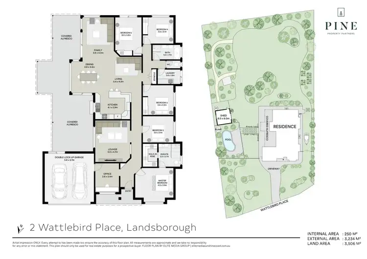 Floorplan of Homely house listing, 2 Wattlebird Place, Landsborough QLD 4550