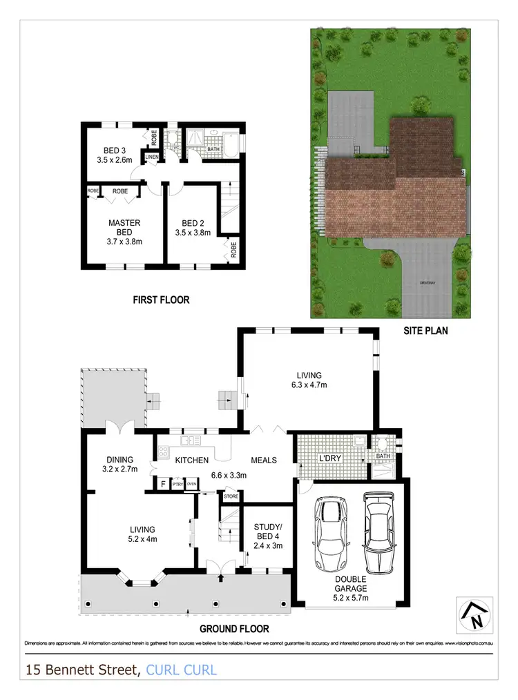Floorplan of Homely house listing, 15 Bennett Street, Curl Curl NSW 2096