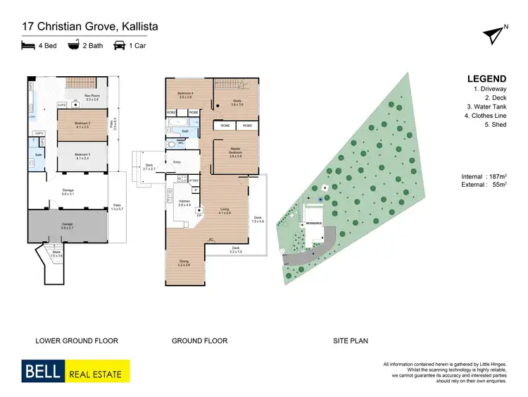 Floorplan of Homely house listing, 17 Christian Grove, Kallista VIC 3791