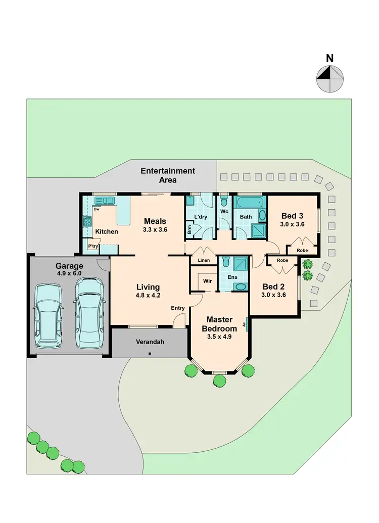 Floorplan of Homely house listing, 25 Simone Street, Kilmore VIC 3764