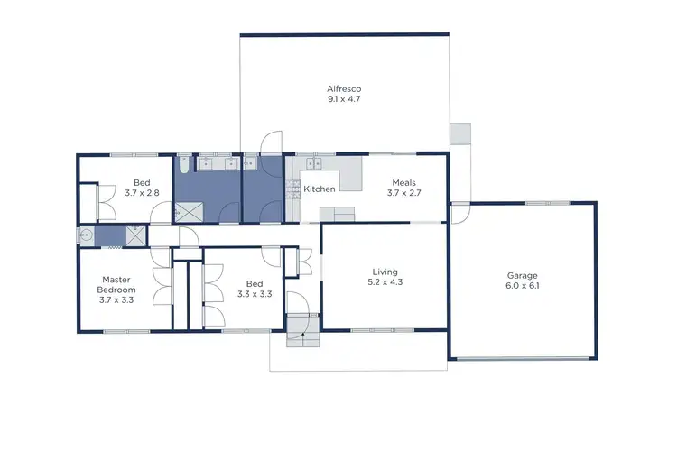 Floorplan of Homely unit listing, 2/4 Bertram Road, Bayswater VIC 3153