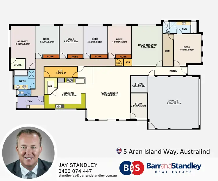 Floorplan of Homely house listing, 5 Aran Island Way, Australind WA 6233