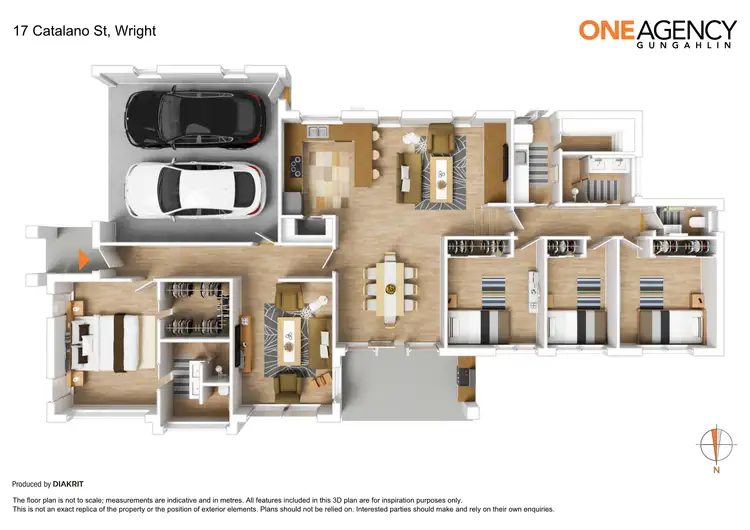 Floorplan of Homely house listing, 17 Catalano Street, Wright ACT 2611