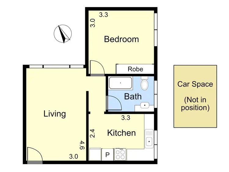 Floorplan of Homely apartment listing, 3/37 Michael Street, Fitzroy North VIC 3068