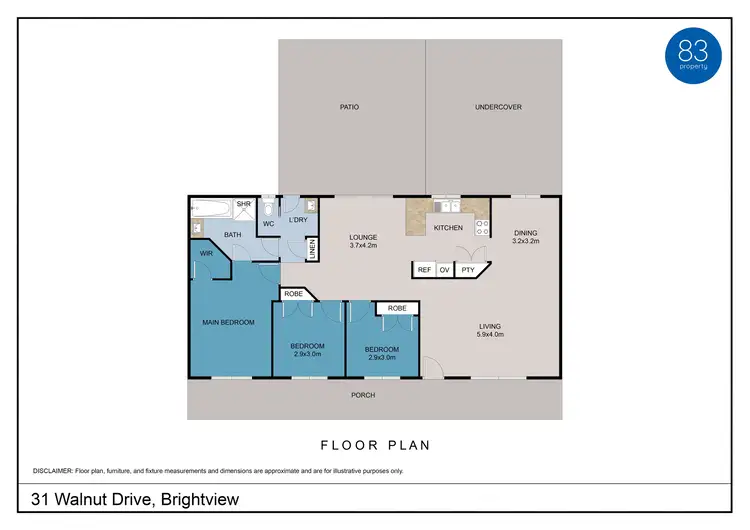 Floorplan of Homely house listing, 31 Walnut Drive, Brightview QLD 4311