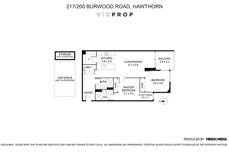 Floorplan of Homely apartment listing, 217/200 Burwood Road, Hawthorn VIC 3122