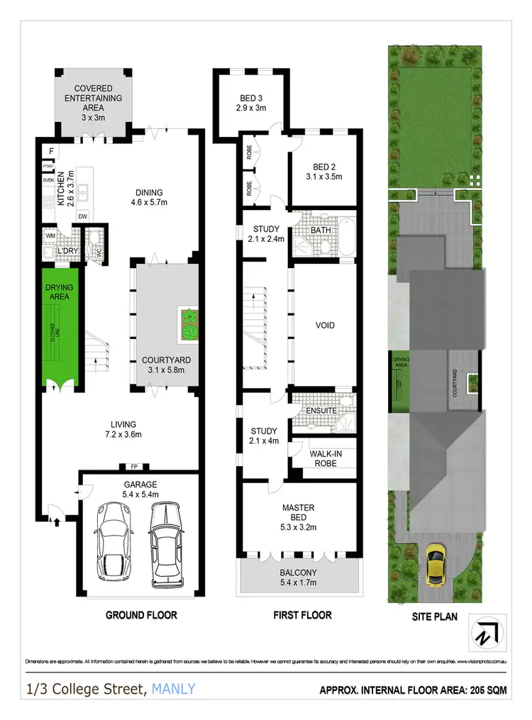 Floorplan of Homely house listing, 1/3 College Street, Manly NSW 2095
