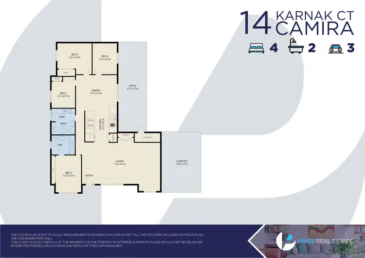Floorplan of Homely house listing, 14 Karnak Court, Camira QLD 4300