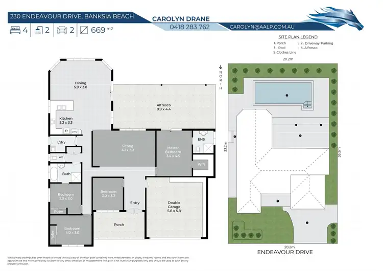 Floorplan of Homely house listing, 230 Endeavour Drive, Banksia Beach QLD 4507