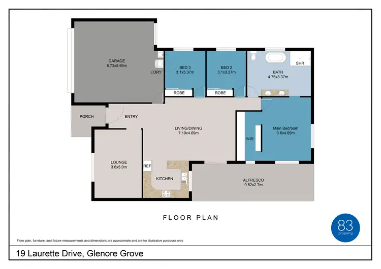 Floorplan of Homely house listing, 19 Laurette Drive, Glenore Grove QLD 4342