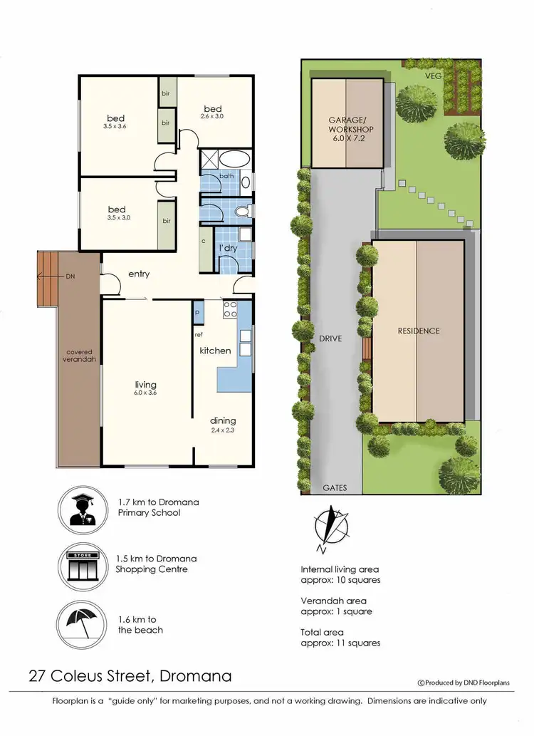 Floorplan of Homely house listing, 27 Coleus Street, Dromana VIC 3936