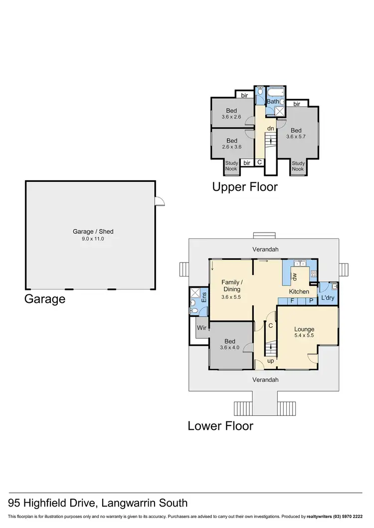 Floorplan of Homely rural property listing, 95 Highfield Drive, Langwarrin South VIC 3911